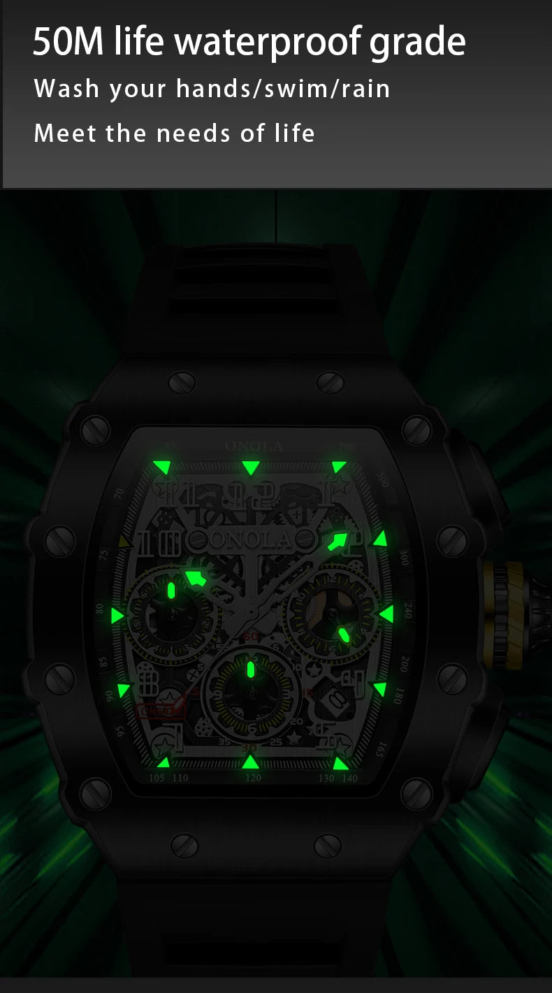 Men's Luxury Quartz Watch – Sporty, Stylish, and Built for Everyday Performance