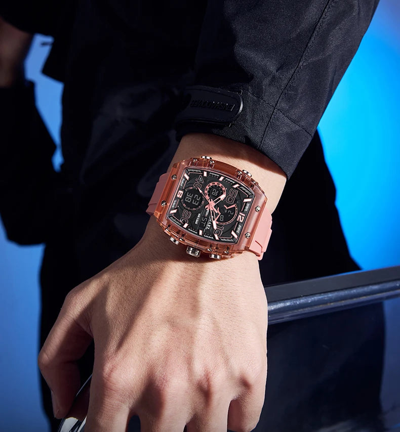 SMAEL Men's Dual Display Sports Watch – Rugged, Stylish, and Multi-Functional