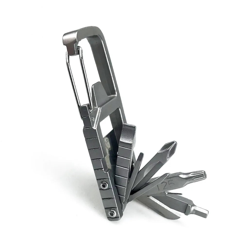 13-in-1 Multifunction Stainless Steel Folding Tool – Mini Outdoor EDC Kit