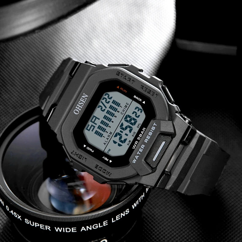 OHSEN Men's Digital Sports Watch – Rugged, Functional, and Built for Performance