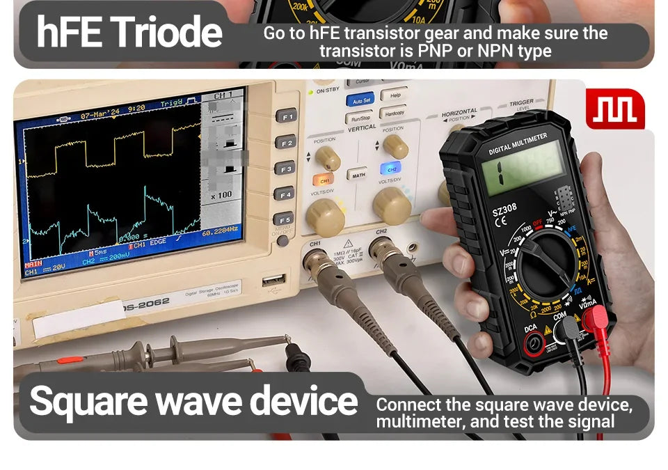 The ANENG SZ308 is a compact, user-friendly digital multimeter ideal for DIY electrical tasks