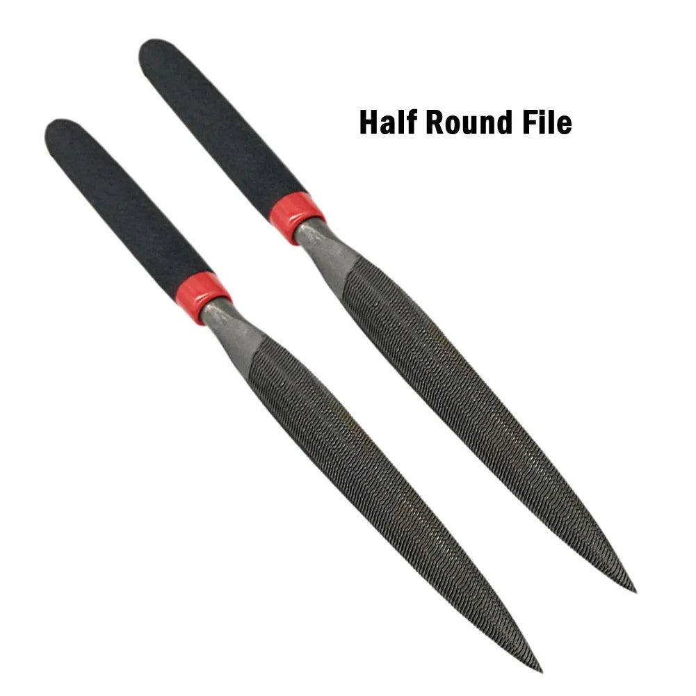 Mini Steel File Set – Flat, Round, Half-Round Files for Woodworking & Precision Work