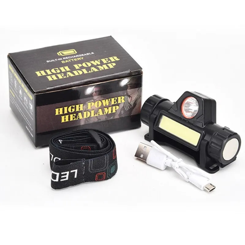 MEREDITH Rechargeable COB LED Headlamp – Magnetic, Waterproof, Super Bright