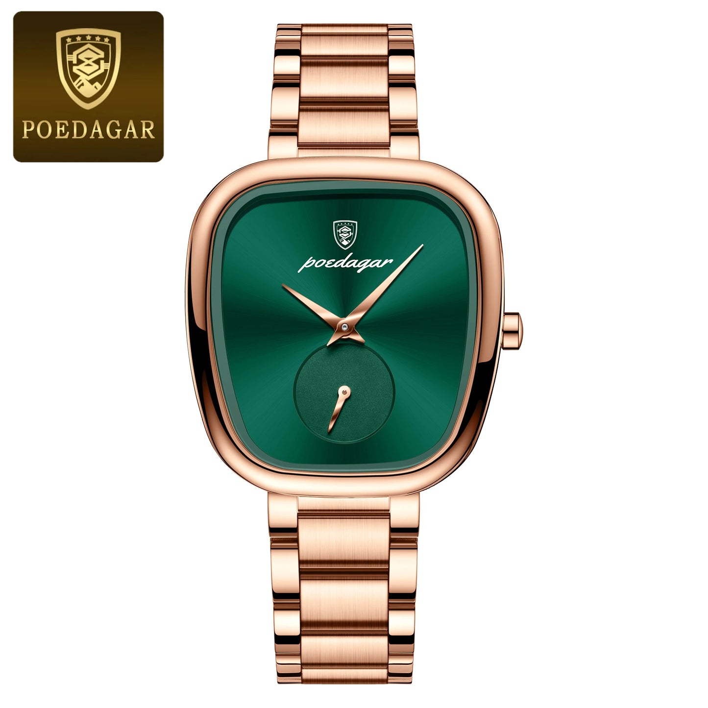 POEDAGAR Elegant Luxury Women's Quartz Watch – Waterproof Stainless Steel Timepiece