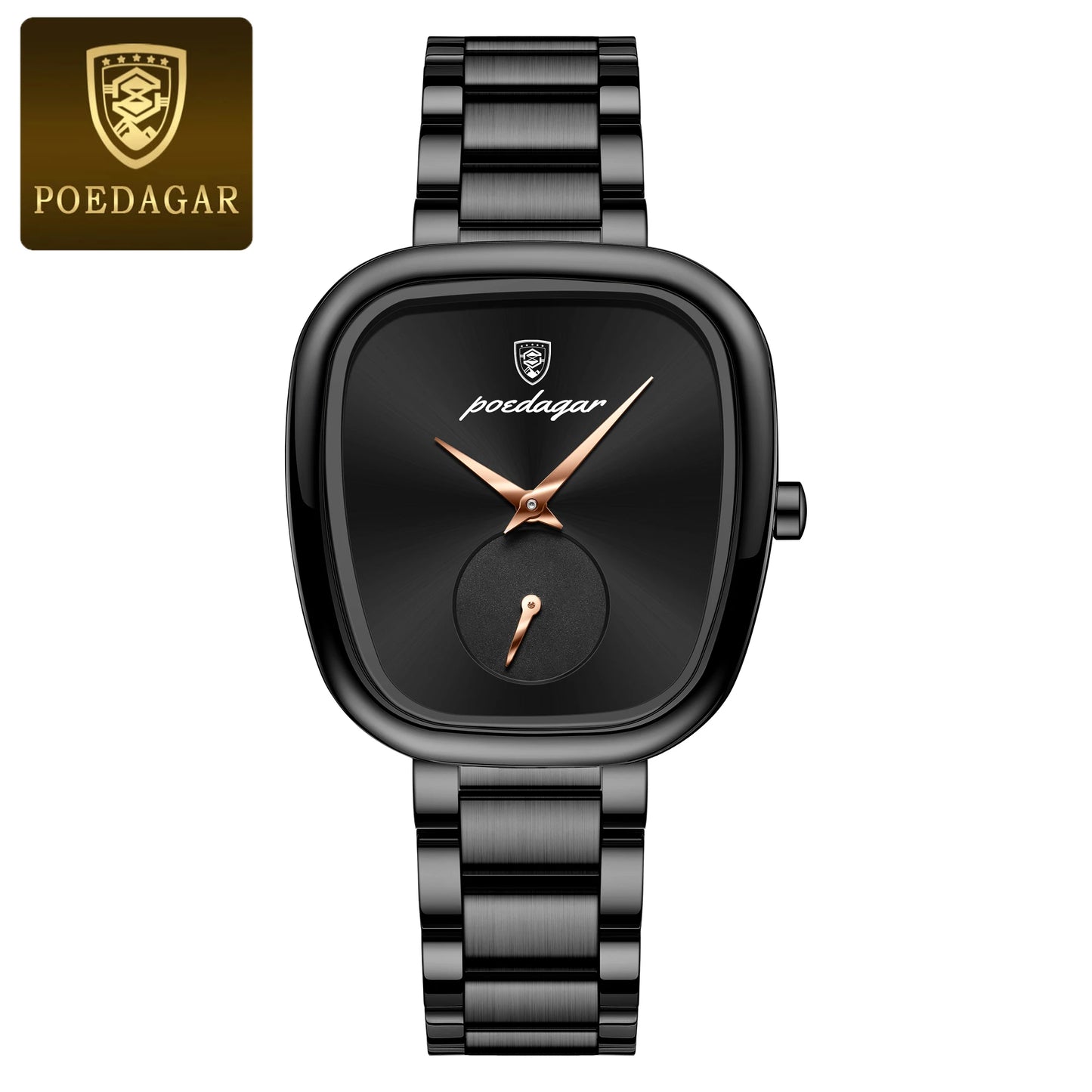 POEDAGAR Elegant Luxury Women's Quartz Watch – Waterproof Stainless Steel Timepiece
