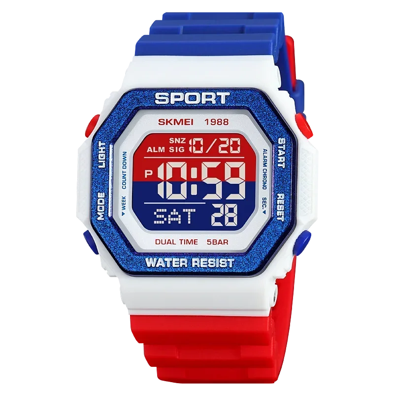 Men's Digital Sport Watch – Rugged LED Military Style