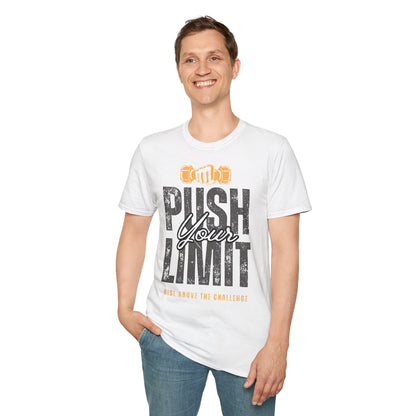 Motivational Fitness T-Shirt - 'Push Your Limit' - Unisex Softstyle Tee for Gym Lovers