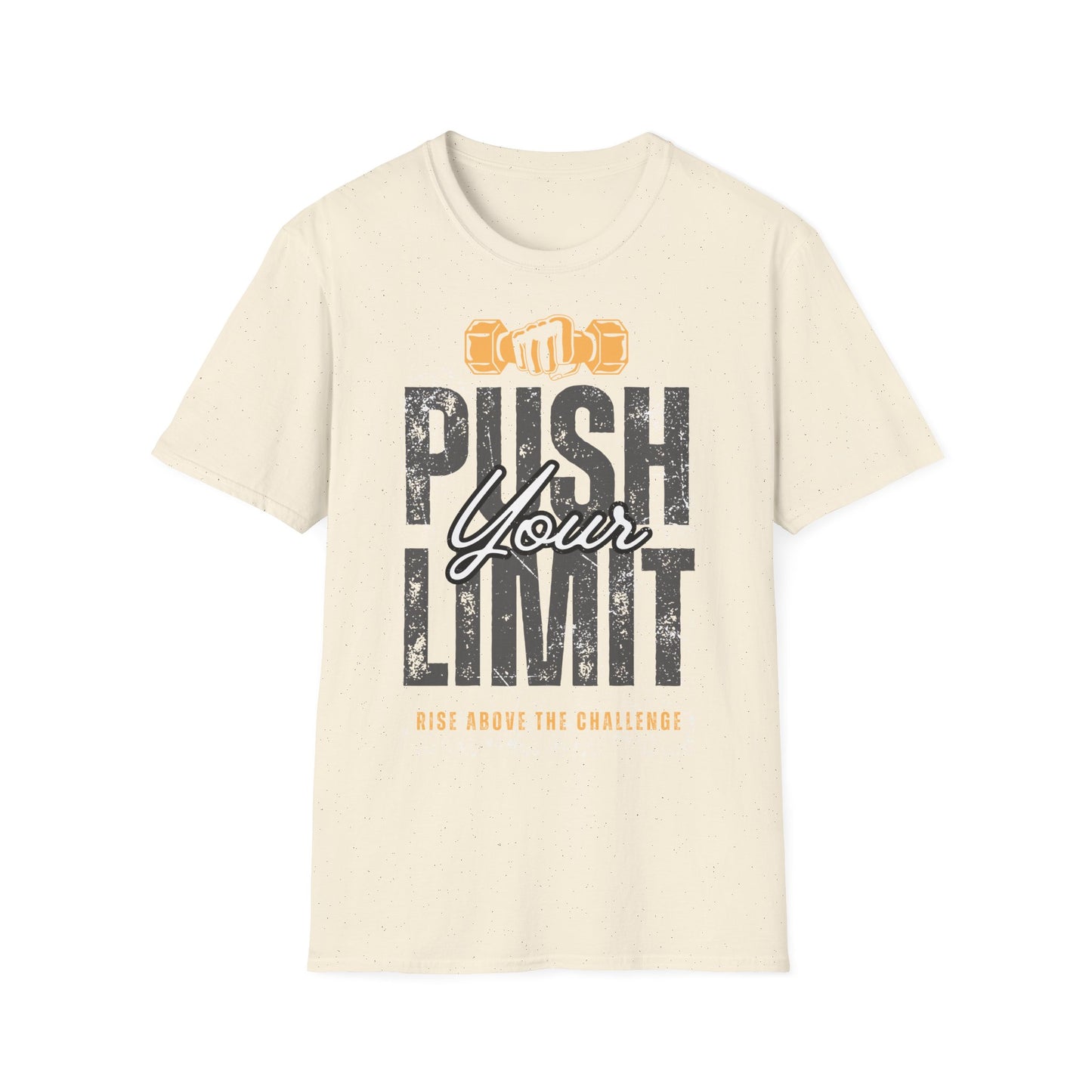 Motivational Fitness T-Shirt - 'Push Your Limit' - Unisex Softstyle Tee for Gym Lovers