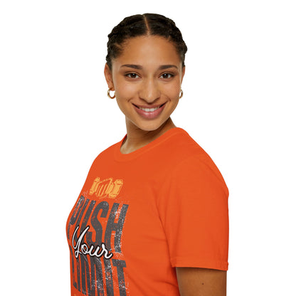 Motivational Fitness T-Shirt - 'Push Your Limit' - Unisex Softstyle Tee for Gym Lovers