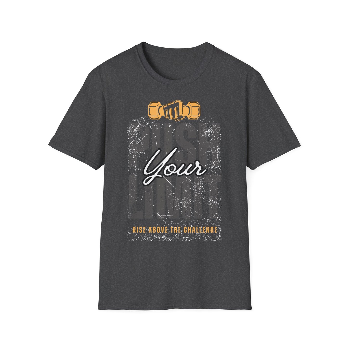 Motivational Fitness T-Shirt - 'Push Your Limit' - Unisex Softstyle Tee for Gym Lovers