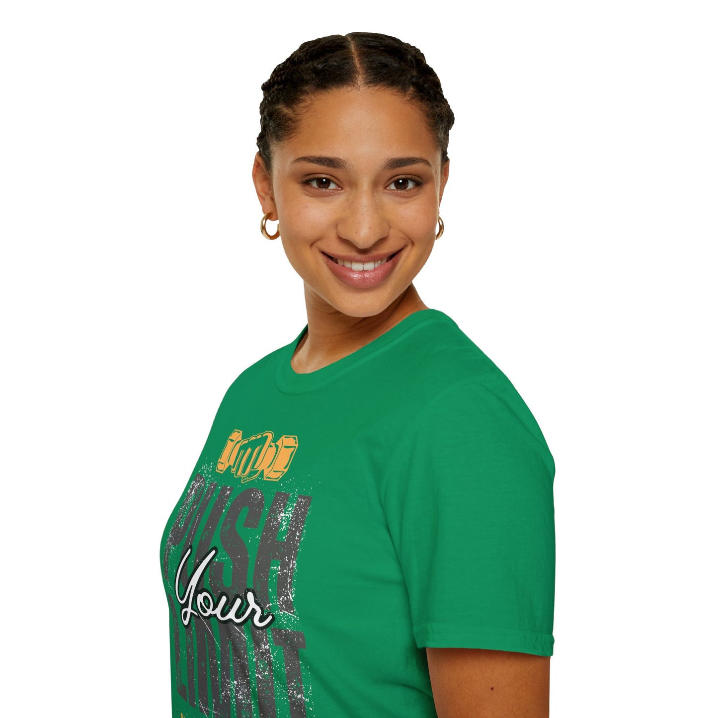 Motivational Fitness T-Shirt - 'Push Your Limit' - Unisex Softstyle Tee for Gym Lovers