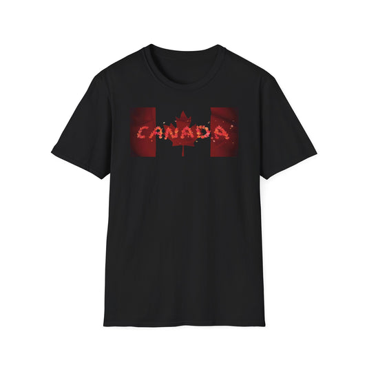 Canada Maple Leaf Floral T-Shirt – Unisex Soft Style