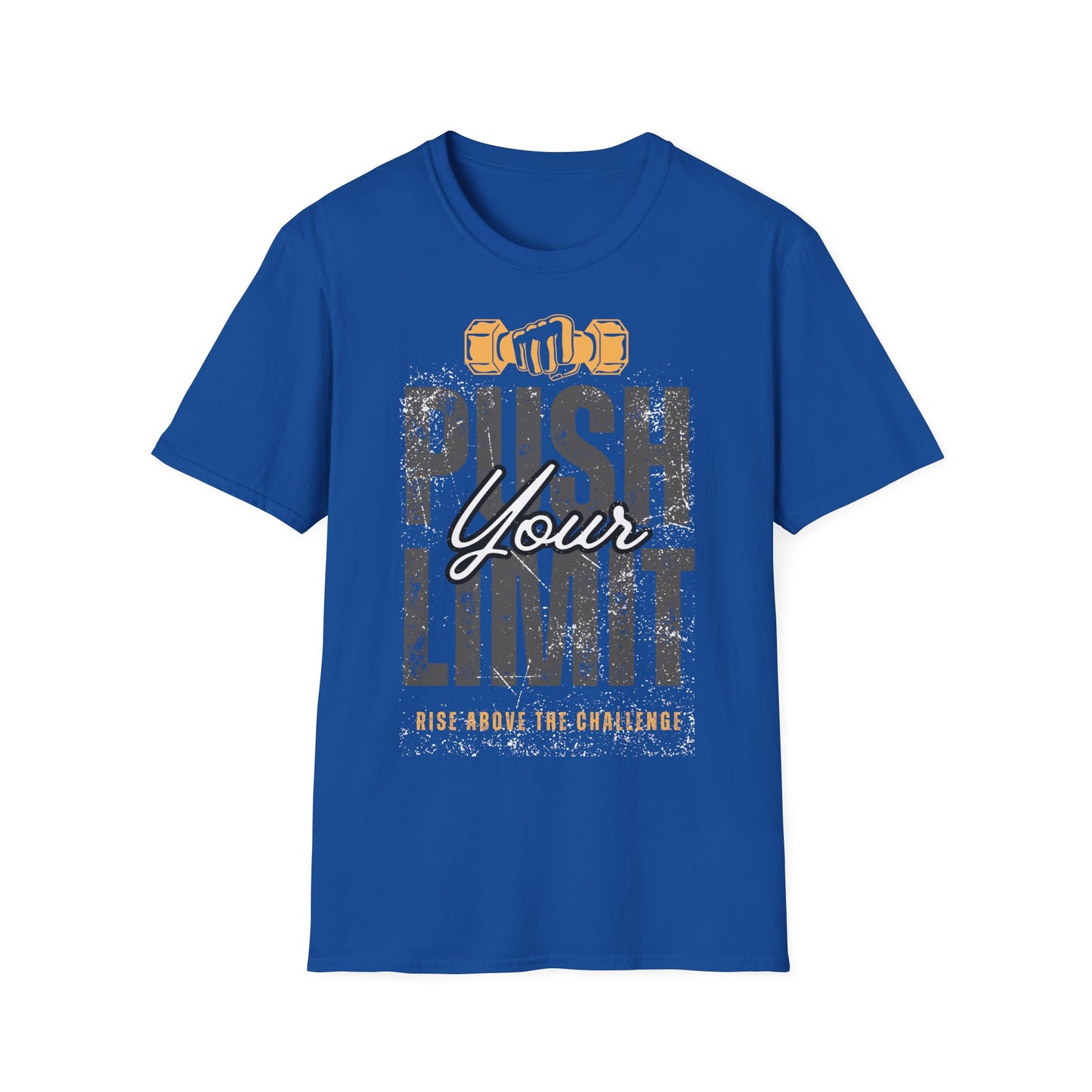 Motivational Fitness T-Shirt - 'Push Your Limit' - Unisex Softstyle Tee for Gym Lovers