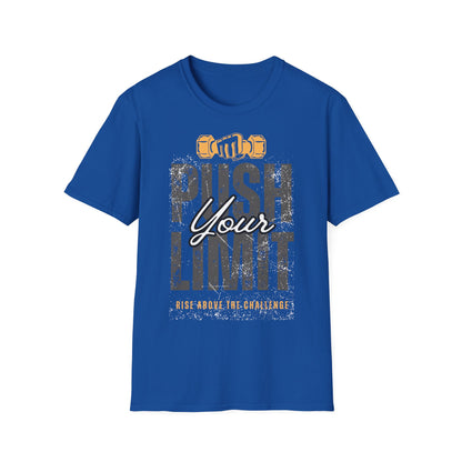 Motivational Fitness T-Shirt - 'Push Your Limit' - Unisex Softstyle Tee for Gym Lovers
