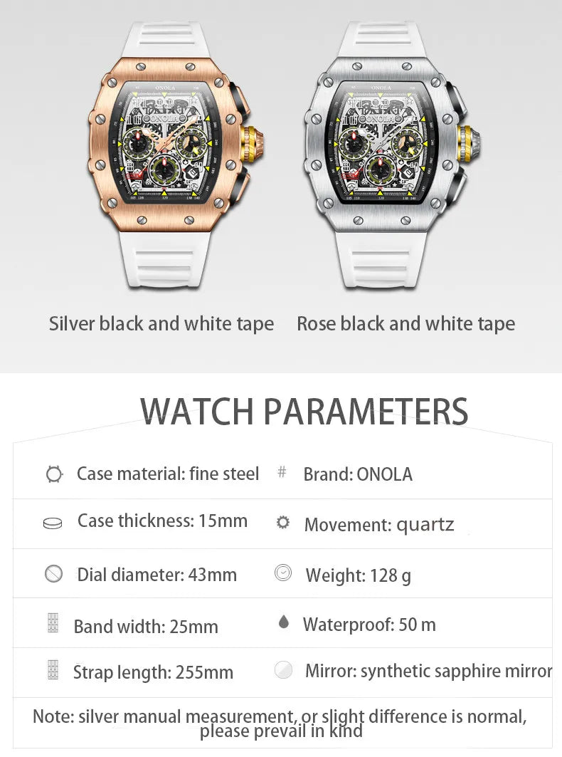 Men's Luxury Quartz Watch – Sporty, Stylish, and Built for Everyday Performance