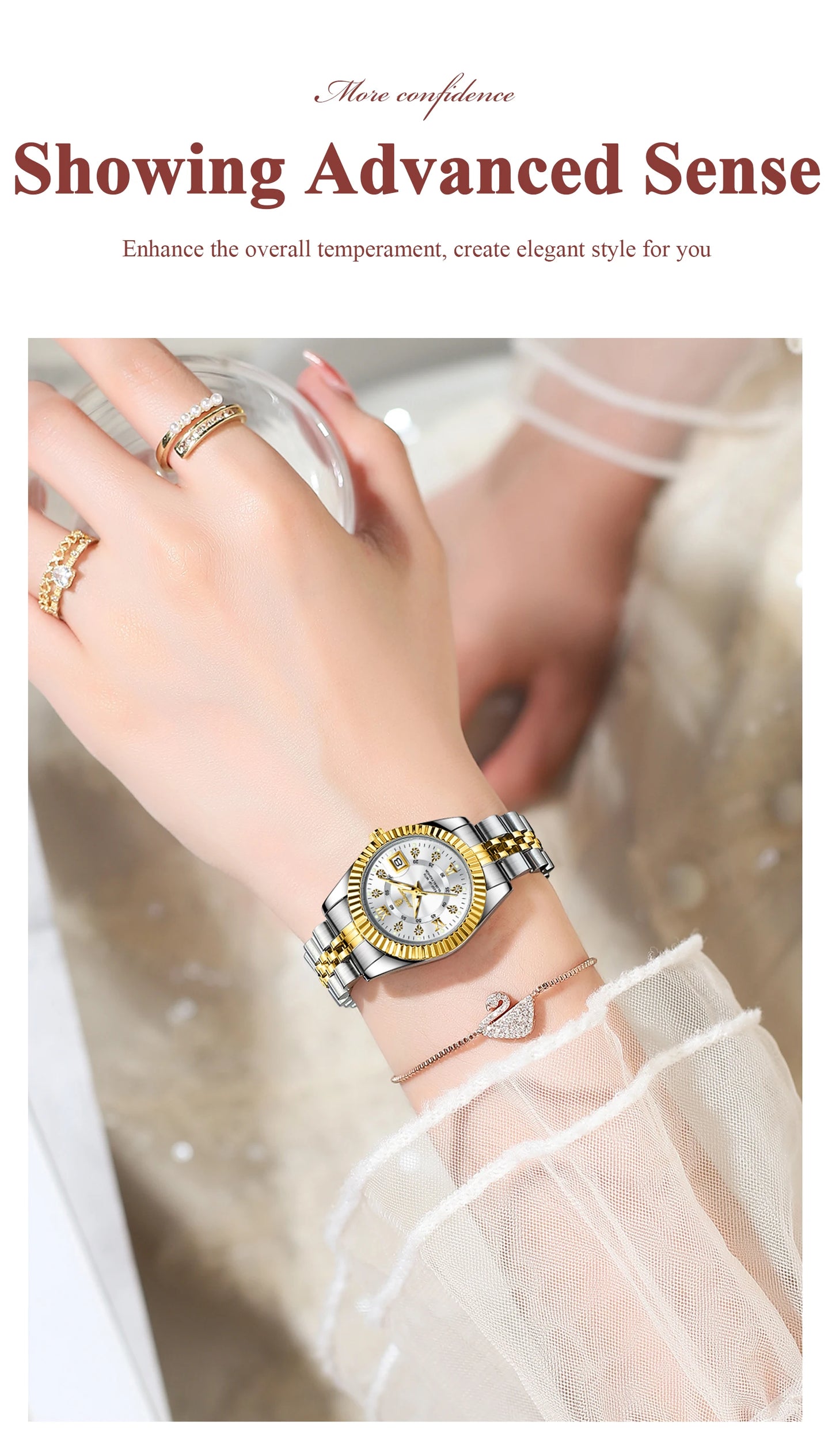 POEDAGAR Women’s Luxury Quartz Watch – Elegant Design, Waterproof & Luminous