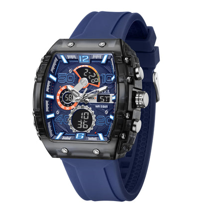 SMAEL Men's Dual Display Sports Watch – Rugged, Stylish, and Multi-Functional