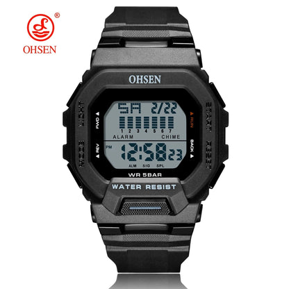 OHSEN Men's Digital Sports Watch – Rugged, Functional, and Built for Performance