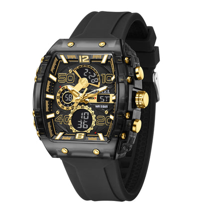 SMAEL Men's Dual Display Sports Watch – Rugged, Stylish, and Multi-Functional