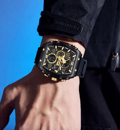 SMAEL Men's Dual Display Sports Watch – Rugged, Stylish, and Multi-Functional