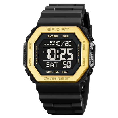 Men's Digital Sport Watch – Rugged LED Military Style