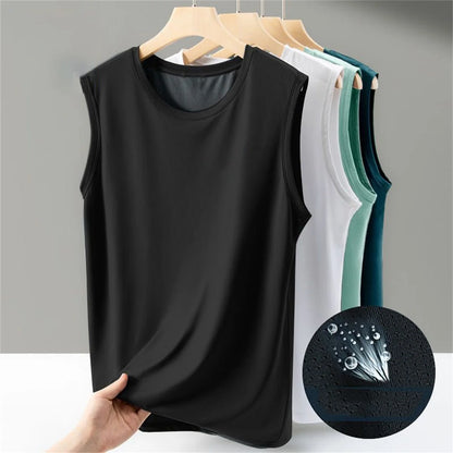 Men’s Solid Color Sleeveless Tank Top – Lightweight, Breathable & Summer-Ready