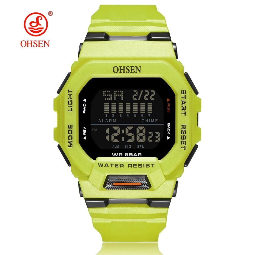 OHSEN Men's Digital Sports Watch – Rugged, Functional, and Built for Performance