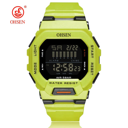 OHSEN Men's Digital Sports Watch – Rugged, Functional, and Built for Performance