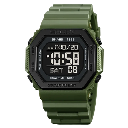 Men's Digital Sport Watch – Rugged LED Military Style