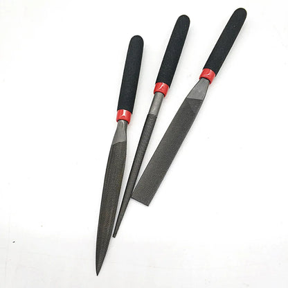 Mini Steel File Set – Flat, Round, Half-Round Files for Woodworking & Precision Work