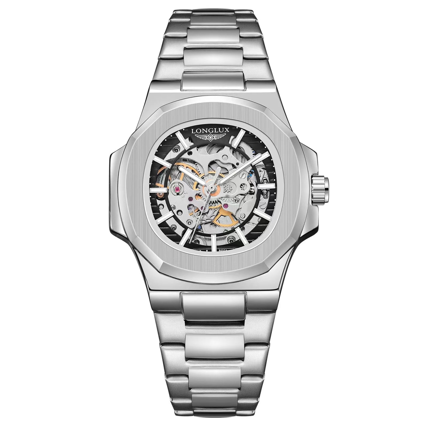LONGLUX Men's Automatic Skeleton Watch – Luxury Style Meets Mechanical Precision