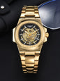 LONGLUX Men's Automatic Skeleton Watch – Luxury Style Meets Mechanical Precision