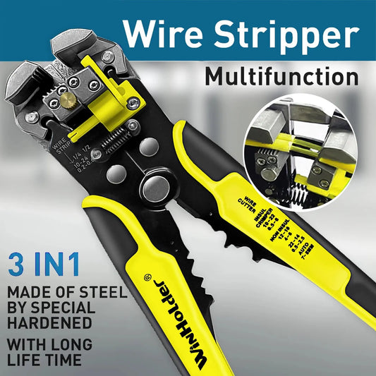 WinHolder Automatic Wire Cutter & Stripper Plier – Multifunctional Electrical Crimping Tool