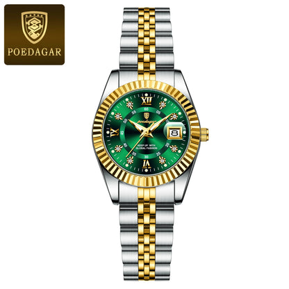 POEDAGAR Women’s Luxury Quartz Watch – Elegant Design, Waterproof & Luminous