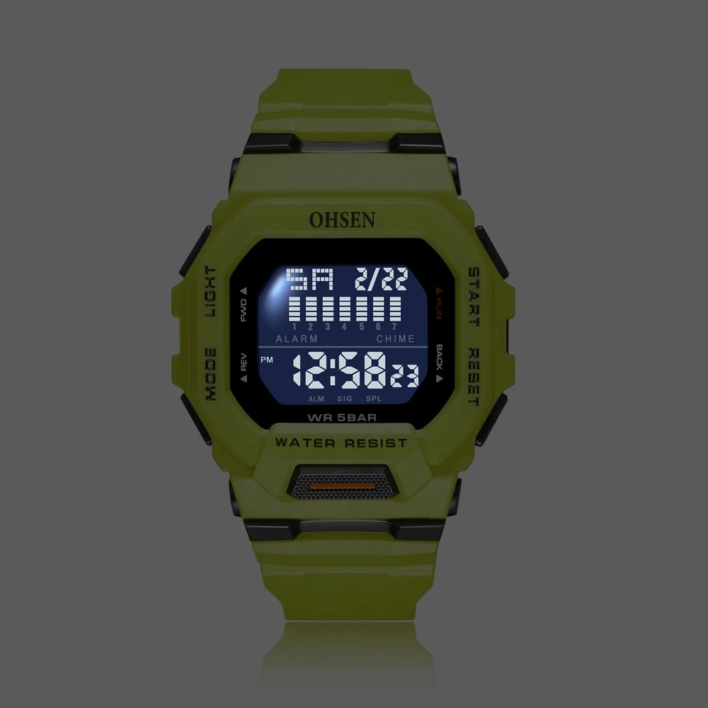 OHSEN Men's Digital Sports Watch – Rugged, Functional, and Built for Performance