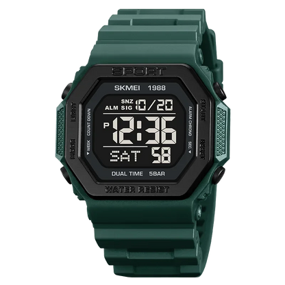 Men's Digital Sport Watch – Rugged LED Military Style