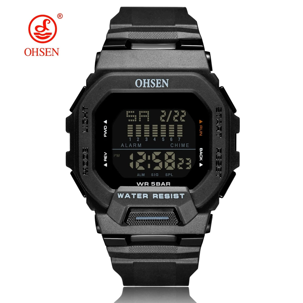 OHSEN Men's Digital Sports Watch – Rugged, Functional, and Built for Performance