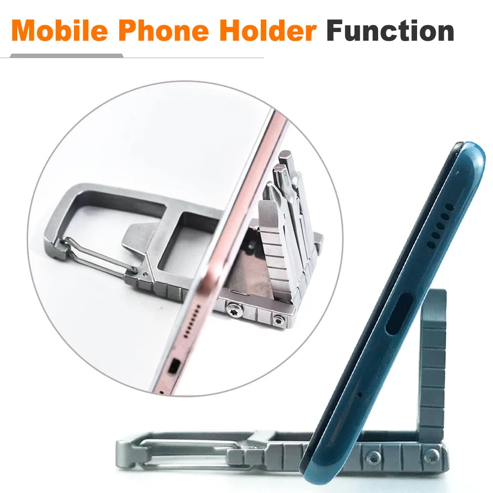 13-in-1 Multifunction Stainless Steel Folding Tool – Mini Outdoor EDC Kit