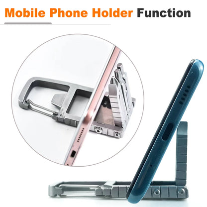 13-in-1 Multifunction Stainless Steel Folding Tool – Mini Outdoor EDC Kit