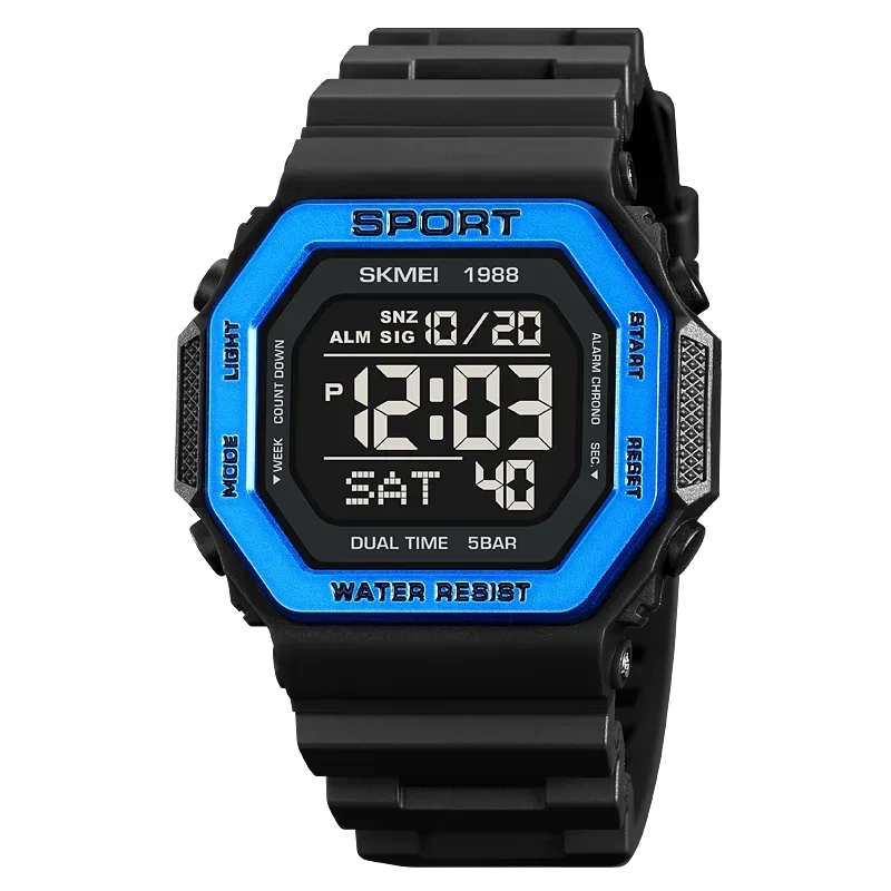 Men's Digital Sport Watch – Rugged LED Military Style