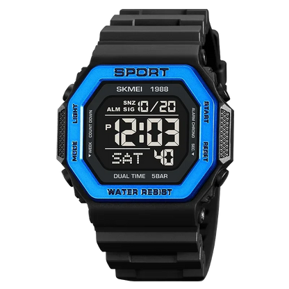 Men's Digital Sport Watch – Rugged LED Military Style
