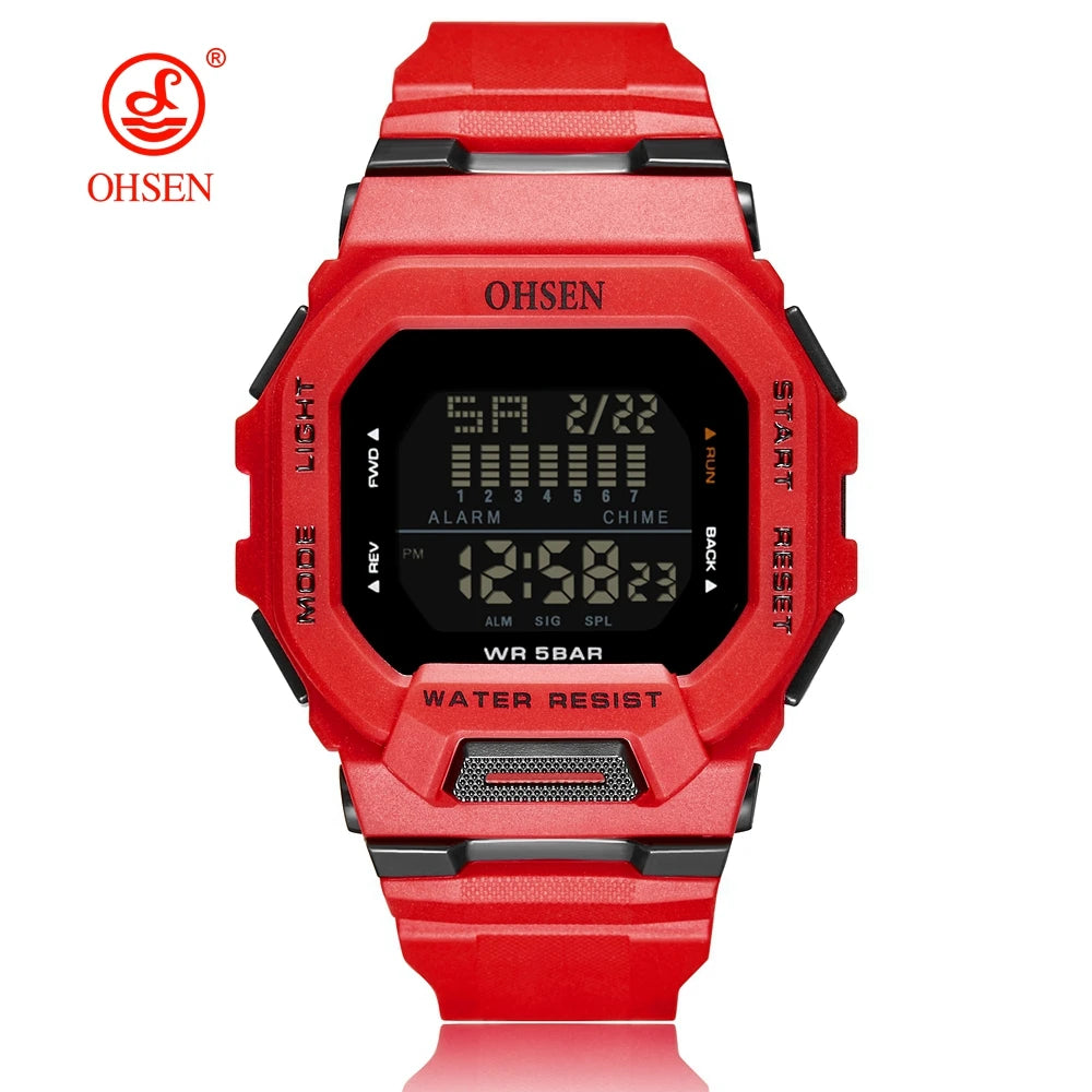 OHSEN Men's Digital Sports Watch – Rugged, Functional, and Built for Performance
