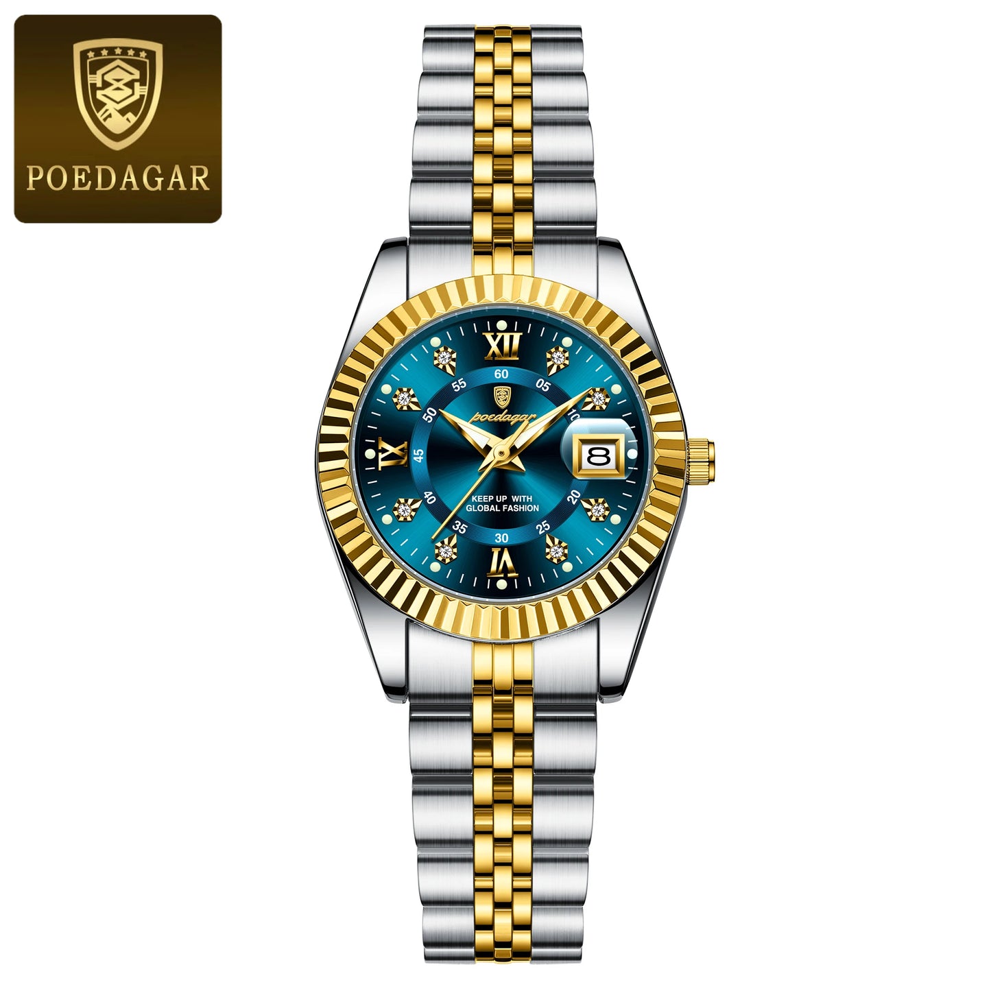 POEDAGAR Women’s Luxury Quartz Watch – Elegant Design, Waterproof & Luminous
