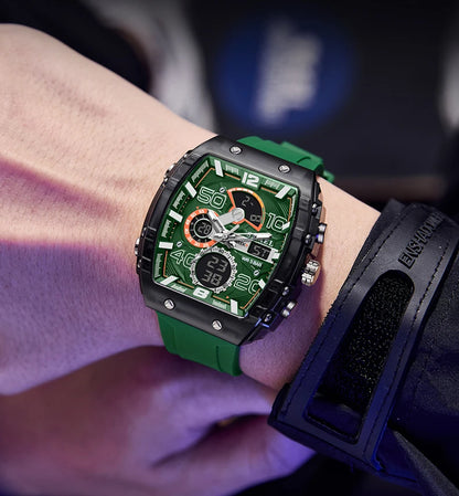 SMAEL Men's Dual Display Sports Watch – Rugged, Stylish, and Multi-Functional
