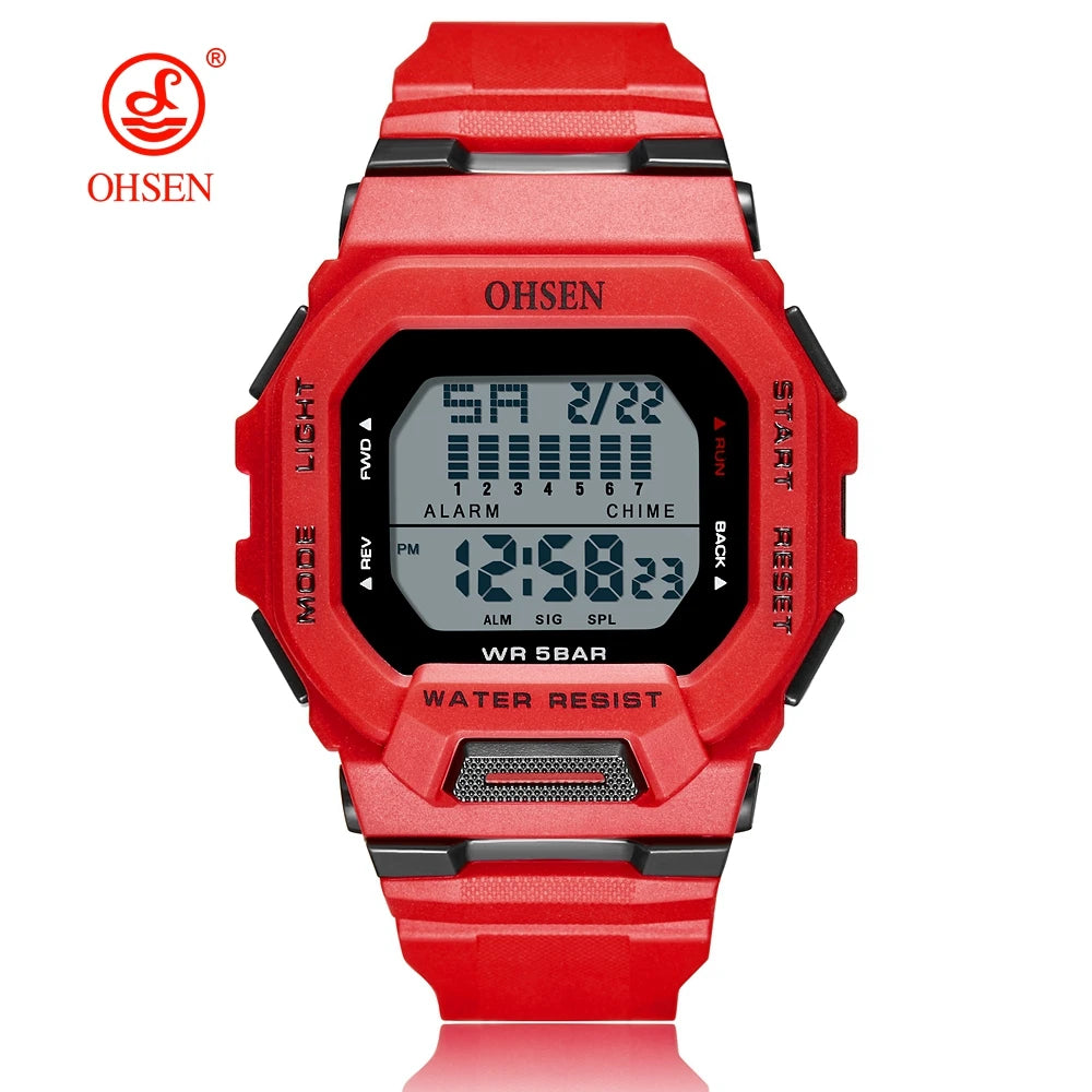 OHSEN Men's Digital Sports Watch – Rugged, Functional, and Built for Performance