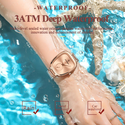 POEDAGAR Elegant Luxury Women's Quartz Watch – Waterproof Stainless Steel Timepiece