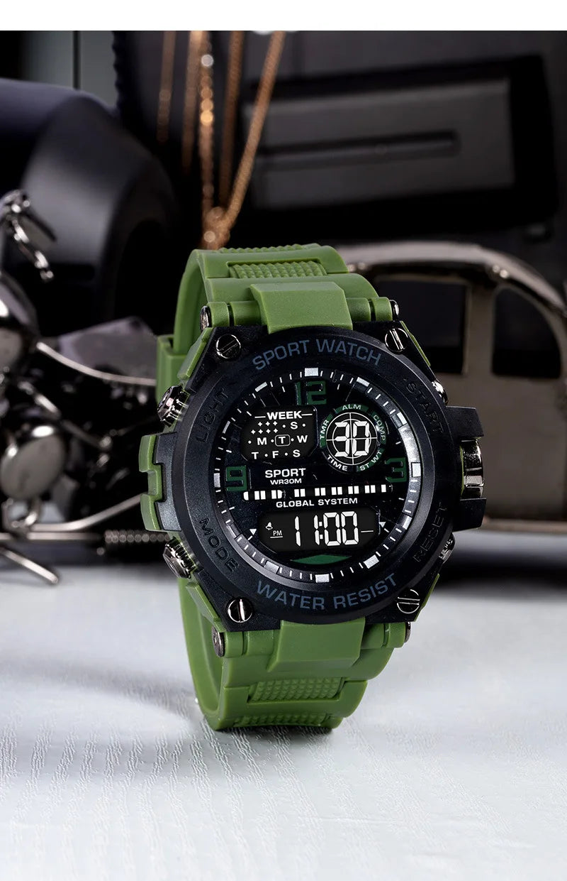 Top Luxury Men's Outdoor Sport Digital Watch