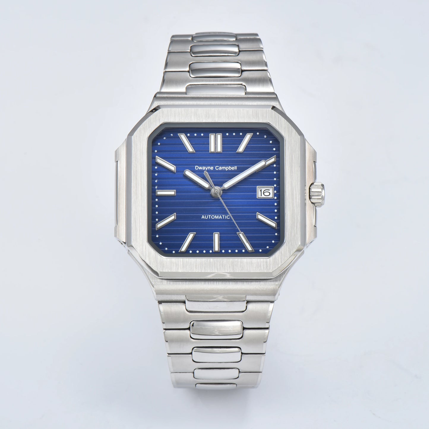 Dwayne Campbell Stainless Steel Watch Case – Designed for NH35 Movement with Sapphire Glass & Custom Logo Options