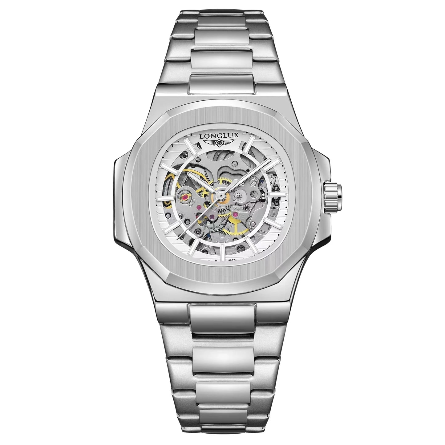 LONGLUX Men's Automatic Skeleton Watch – Luxury Style Meets Mechanical Precision