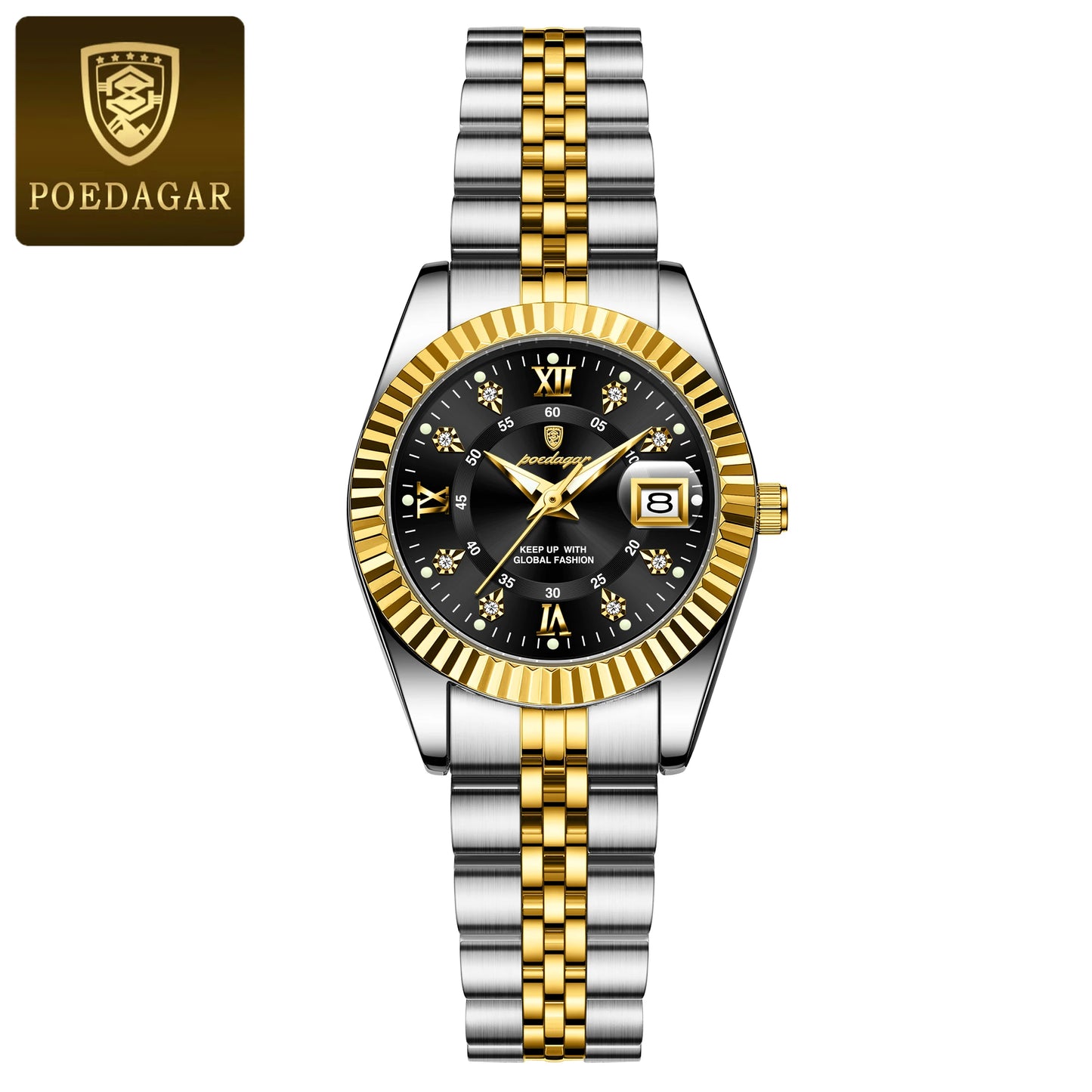 POEDAGAR Women’s Luxury Quartz Watch – Elegant Design, Waterproof & Luminous